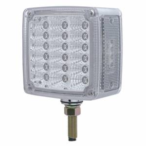 UNITED PACIFIC - 39682 - LUZ DE SEÑAL DE GIRO DE DOBLE CARA REFLECTOR DE 39 LED (CONDUCTOR) - LED ÁMBAR Y ROJO/LENTE TRANSPARENTE