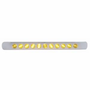 UNITED PACIFIC - 39690 - BARRA DE LUCES DE SEÑAL DE GIRO DE 11 LED DE 17" CON BISEL - LED ÁMBAR/LEENTE ÁMBAR