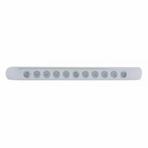 UNITED PACIFIC - 39692 - BARRA DE LUCES DE SEÑAL DE GIRO DE 11 LED DE 17" CON BISEL - LED ÁMBAR/LEENTE TRANSPARENTE