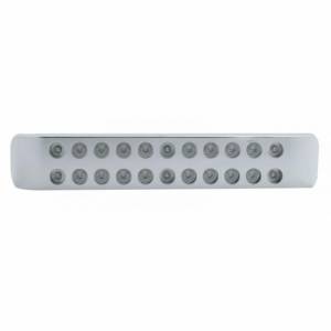 UNITED PACIFIC - 39697 - BARRAS DE LUCES DOBLES DE 11 LED CON BISEL (PARADA, GIRO Y COLA) - LED ROJO/LENTE TRANSPARENTE