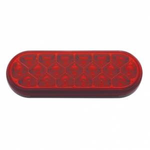 UNITED PACIFIC - UNITED PACIFIC - 39703 - LUZ REFLECTORA OVALADA DE 19 LED DE 6" (PARADA, GIRO Y TRASERA) - LED ROJA/LENTE ROJA - Image 2