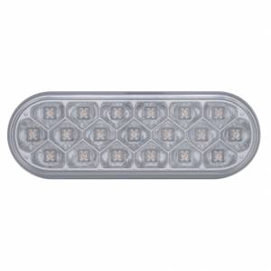 UNITED PACIFIC - 39705 - LUZ REFLECTORA OVALADA DE 19 LED DE 6" (PARADA, GIRO Y TRASERA) - LED ROJA/LENTE TRANSPARENTE