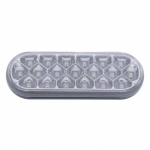 UNITED PACIFIC - UNITED PACIFIC - 39705 - LUZ REFLECTORA OVALADA DE 19 LED DE 6" (PARADA, GIRO Y TRASERA) - LED ROJA/LENTE TRANSPARENTE - Image 2
