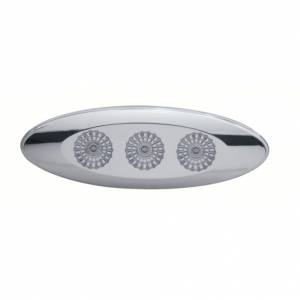 UNITED PACIFIC - 39723 - LUZ REFLECTORA DE PERFIL DELGADO DE 3 LED (LIQUIDACIÓN/MARCADOR) - LED ÁMBAR/LENTE TRANSPARENTE