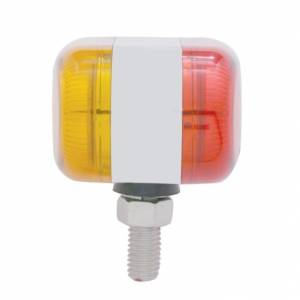 UNITED PACIFIC - UNITED PACIFIC - 39729 - LUZ OVALADA DE DOBLE CARA REFLECTOR DE DOBLE FUNCIÓN DE 26 LED - LED ÁMBAR Y ROJO / LENTE ÁMBAR Y ROJA - Image 2