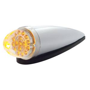 UNITED PACIFIC - 39752 - KIT DE LUZ DE CABINA REFLECTOR TRANSPARENTE DE SANDÍA DE DOBLE FUNCIÓN DE 17 LED - LED ÁMBAR/LEENTE TRANSPARENTE