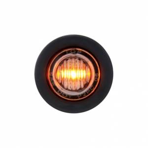 UNITED PACIFIC - 39769 - MINI LUZ DE 3 LED DE 3/4" (LIQUIDACIÓN/MARCADOR) - LED ÁMBAR/LENTE TRANSPARENTE