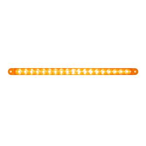 UNITED PACIFIC - 39773B - BARRA DE LUCES DE SEÑAL DE GIRO REFLECTORA DE 19 LED DE 12" - LED ÁMBAR/LEENTE ÁMBAR (A GRANEL)