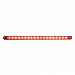 UNITED PACIFIC - 39774 - BARRA DE LUCES REFLECTORAS DE 19 LED DE 12" (PARADA, GIRO Y TRASERA) - LED ROJO/LENTE ROJA