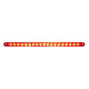 UNITED PACIFIC - 39774B - BARRA DE LUCES REFLECTORAS DE 19 LED DE 12" (PARADA, GIRO Y TRASERA) - LED ROJO/LENTE ROJA (A GRANEL)