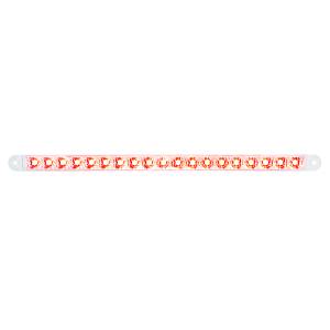 UNITED PACIFIC - 39776B - BARRA DE LUCES REFLECTORAS DE 19 LED DE 12" (PARADA, GIRO Y TRASERA) - LED ROJO/LENTE TRANSPARENTE (A GRANEL)