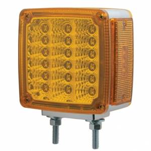 UNITED PACIFIC - 39777 - LUZ DE SEÑAL DE GIRO DE DOBLE CARA REFLECTOR DE 39 LED - LED ÁMBAR/LEENTE ÁMBAR