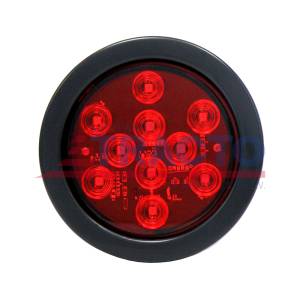 GENERICA-PPN1491-PLAFON 10 LEDS ROJO REDONDO 4" CON GROMET"
