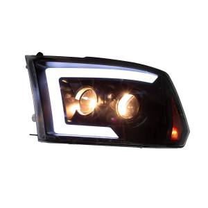 ATM - ATM - 207014312-0918 - JUEGO DE FAROS ATM DODGE RAM LED/LUPA/HALO FONDO NEGRO 2013-2018 - Image 2