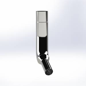 EXFLEX - ECK86158050-L - CODO CROMADO 8" LARGO 40" KENWORTH W900L AEROCAB 1995-2002 CON REDUCCION A 5" OD LADO CHOFER