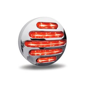 TRUX - TRUX - TLED-F2HCR - PLAFON TRUX 49 LEDS ROJO MICA CLARA REDONDO 2.5" BISEL PLASTICO CROMADO - Image 4