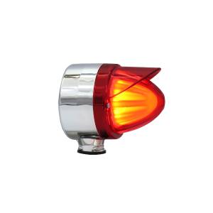 ATM - 1060SHRVR - SEMAFORO CORTO SENCILLO TIPO MISIL HALO 11.5 X 10.5 X 9 CM 24V ROJO VISERA ROJO