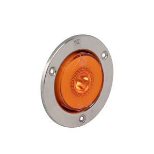 ATM - ATM - 1050A - PLAFON ATM REDONDO OJO DE ANGEL 2" 10 LED AMBAR HALO BISEL ACERO INOXIDABLE 12-24V - Image 2