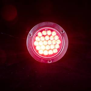 ATM - ATM - ATM-1007BCRB - PLAFON ATM 24 LEDS ROJO/BLANCO 4" BISEL ACERO INOXIDABLE 12-24V - Image 2