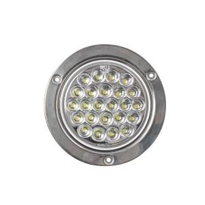 ATM - ATM - ATM-1007BCRB - PLAFON ATM 24 LEDS ROJO/BLANCO 4" BISEL ACERO INOXIDABLE 12-24V - Image 4