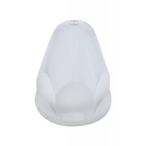 UNITED PACIFIC - 10064-10 - COPA DE TUERCA UNITED PACIFIC UNIMOUNT X 2 3/4" PLANA CON FALDON Y MUESCAS ROSCA PAQUETE 10 CROMADO