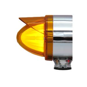 ATM - 1060SHAVA - SEMAFORO CORTO SENCILLO TIPO MISIL HALO 11.5 X 10.5 X 9 CM 24V AMBAR VISERA AMBAR