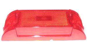 TRUCK LITE - PPI0951 - PLAFON RECTANGULAR CON REFLEJANTE Y 3 LEDS 12V ROJO