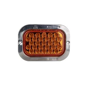 ATM - ATM - 1019A - PLAFON ATM 27 LEDS AMBAR RECTANGULAR 5 1/4" X 3 1/4" BISEL ACERO INOXIDABLE 12-24V - Image 2