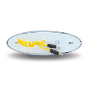 TRUX - TRUX - TLED-FGCA - PLAFON TRUX 32 LEDS AMBAR MICA CLARA OVALADO 6.6" X 2.13" BISEL CROMADO 12V - Image 3