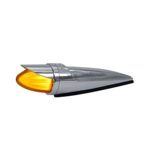 ATM - 1055CPHAV - PLAFON ATM 12 LEDS AMBAR ZEPELIN REDONDO 41.2 X 8.9 CM HALO VICERA CROMADA 12-24V