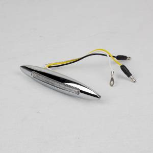 TRUX - TLED-FG4CA - PLAFON TRUX DELGADO Y PLANO AMBAR 1" X 6" MICA TRANSPARENTE CON BISEL CROMADO 9 DIODES