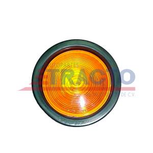 GENERICA-PPN0581-PLAFON AMBAR REDONDO 4" CON RELFEJANTE 12V