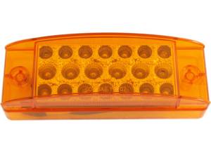 ATM - ATM-38256 - PLAFON ATM 21 LEDS AMBAR RECTANGULAR 5 7/8" X 1 7/16" CON REFLECTOR