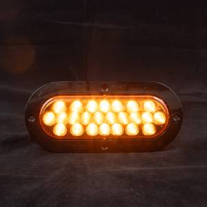 ATM - ATM - 1017AN - PLAFON ATM 24 LEDS AMBAR OVALADA 6 1/4" X 2 1/4" BISEL PLASTICO NEGRO 12-24V - Image 2