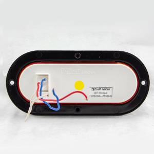 ATM - ATM - 1017AN - PLAFON ATM 24 LEDS AMBAR OVALADA 6 1/4" X 2 1/4" BISEL PLASTICO NEGRO 12-24V - Image 4