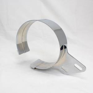EXFLEX - EXFLEX - ACP700-SC - ABRAZADERA DE CINCHO 7" PETERBILT CON BASE ANGULADA ACERO INOXIDABLE CROMADO - Image 2