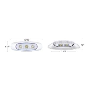 UNITED PACIFIC - 39313B - LUZ REFLECTORA DE 5 LED (AUXILIAR/UTILIZACIÓN) CON LUZ DE FOSA LATERAL - LED BLANCO/LENTE TRANSPARENTE (A GRANEL)