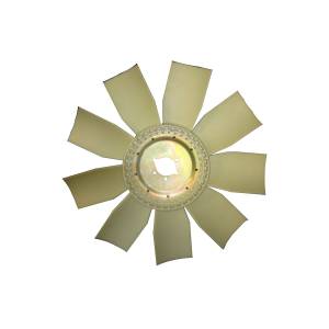 GENERICA-MZ-28-VENTILADOR NYLON 8 ASPAS LADO PASAJERO 28" CENTRO OVALADO 2.5" APLICACION MERCEDES