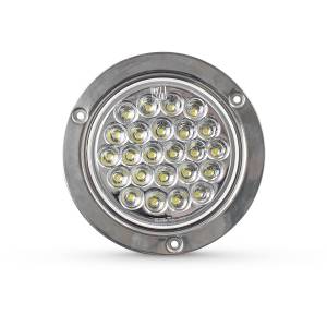 ATM - ATM - 1007B - PLAFON ATM 24 LEDS BLANCO REDONDO 4" BISEL ACERO INOXIDABLE CROMADO 12-24V - Image 2