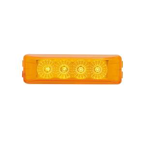 ATM - ATM-39463 - PLAFON 4 LEDS RECTANGULAR SERIE 19 CON REFLEJANTE MICA Y LUZ AMBAR