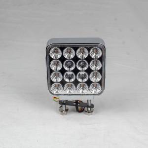 TRUX - TRUX - TLED-SDXP - DIRECCIONAL TRUX CUADRADA DOBLE CARA AMBAR Y ROJO  AUXILIAR PURPURA 38 DIODOS - Image 2