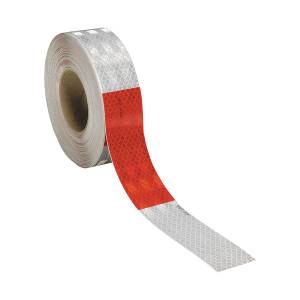 3M - CAX0151 - BARRICADA 3M 2" ROJO 6"/BLANCO 6" DIAMANTE CAJA CON 1800"