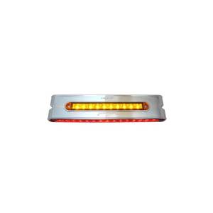 ATM - ATM - 1029M - PLAFON BARRA ATM 40 LEDS AMBAR/ROJO/AMBAR 9 1/2" X 2" X 1" BISEL PLASTICO CROMADO 12-24V - Image 2