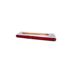 ATM - ATM - 1029M - PLAFON BARRA ATM 40 LEDS AMBAR/ROJO/AMBAR 9 1/2" X 2" X 1" BISEL PLASTICO CROMADO 12-24V - Image 3