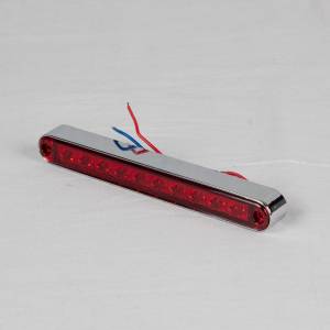 ATM - ATM - 1028A-R - PLAFON BARRA ATM 10 LEDS ROJO 6 1/2" X 3/4" X 3/4" BISEL PLASTICO CROMADO 12-24V - Image 2