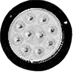 GENERICA-PPN0138-PLAFON 10 LEDS BLANCO REDONDO 4" FLANGE NEGRO