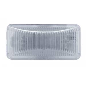 UNITED PACIFIC - 38634B - PLAFON RECTANGULAR CHICO MICA CLARA LUZ AMBAR 6 LEDS