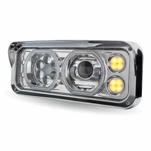 TRUX - TLED-H120 - FARO TRUX UNIVERSAL LED CON AUXILIAR ANILLO HALO CROMADA LADO CHOFER