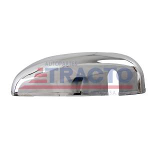 GENERICA-CEN1437-FUNDA PARA CONCHA DE ESPEJO KENWORTH T600B/T800/T300 LADO CHOFER ACERO CROMADA