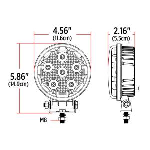 TRUX - TRUX - TLED-U103 - FARO TRUX 14 LEDS REDONDO 4 1/2" BLANCO 1800 LÚMENES 12-24V - Image 5